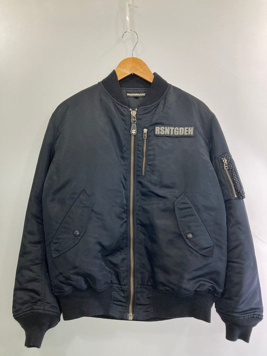 【中古品】【メンズ】 RESONATE GOODENOUGH グッドイナフ 00S MA-1 JACKET エムエーワン ジャケット メンズ アウター ミリタリー ブルゾン 146-251024-em-24-min サイズ：L カラー：ブラック 万代Net店