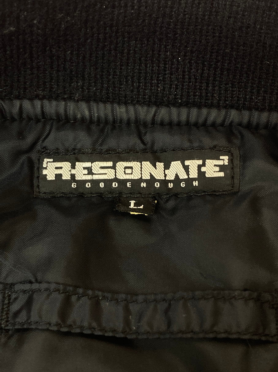 【中古品】【メンズ】 RESONATE GOODENOUGH グッドイナフ 00S MA-1 JACKET エムエーワン ジャケット メンズ アウター ミリタリー ブルゾン 146-251024-em-24-min サイズ：L カラー：ブラック 万代Net店