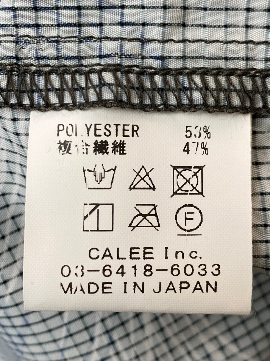 【中古美品】【メンズ】 CALEE キャリー 24SS FEATHER PATTERN TRACK TYPE JACKET CL-24SS025 フェザー パターン トラック タイプ ジャケット ライトアウター 142-251022-yn-01-min サイズ：XL カラー：ダークグレー 万代Net店