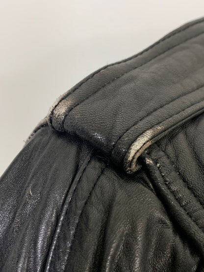 【現状渡し品】【メンズ】 LUIS ALVEAR LEATHER COAT レザーコート アウター 146-251122-AS-5-min サイズ：下記参照 カラー：ブラック 万代Net店
