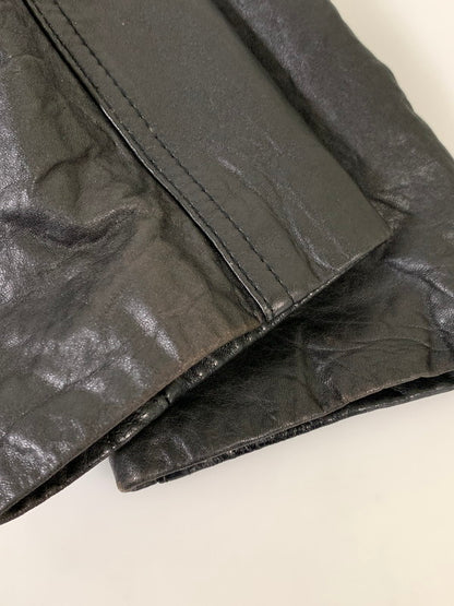 【現状渡し品】【メンズ】 LUIS ALVEAR LEATHER COAT レザーコート アウター 146-251122-AS-5-min サイズ：下記参照 カラー：ブラック 万代Net店