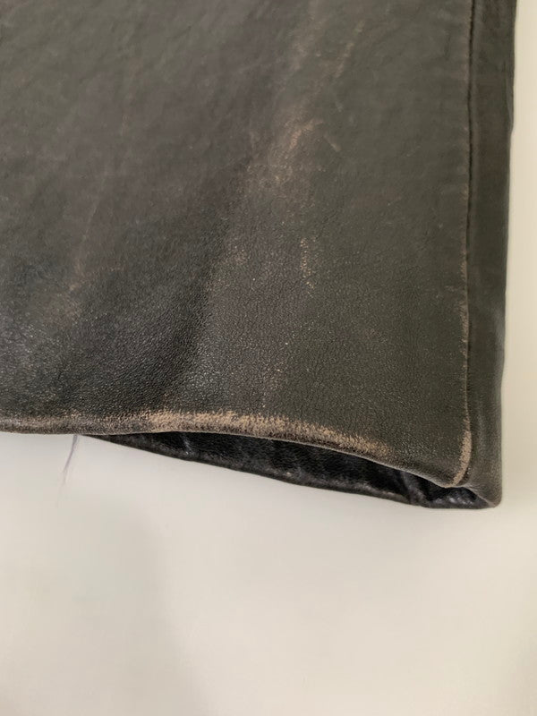 【現状渡し品】【メンズ】 LUIS ALVEAR LEATHER COAT レザーコート アウター 146-251122-AS-5-min サイズ：下記参照 カラー：ブラック 万代Net店