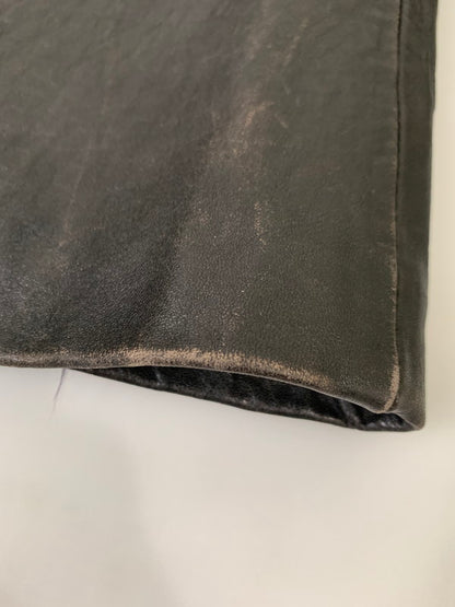 【現状渡し品】【メンズ】 LUIS ALVEAR LEATHER COAT レザーコート アウター 146-251122-AS-5-min サイズ：下記参照 カラー：ブラック 万代Net店