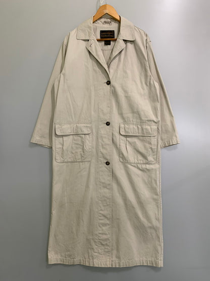 【中古品】【メンズ】 Eddie Bauer エディー・バウアー 80-90S COAT トレンチコート アウター 146-251122-AS-3-min サイズ：M カラー：オフホワイト 万代Net店