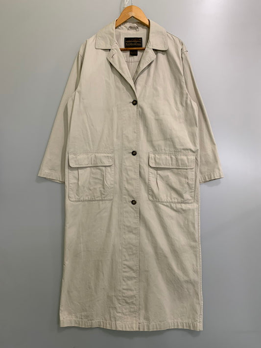 【中古品】【メンズ】 Eddie Bauer エディー・バウアー 80-90S COAT トレンチコート アウター 146-251122-AS-3-min サイズ：M カラー：オフホワイト 万代Net店