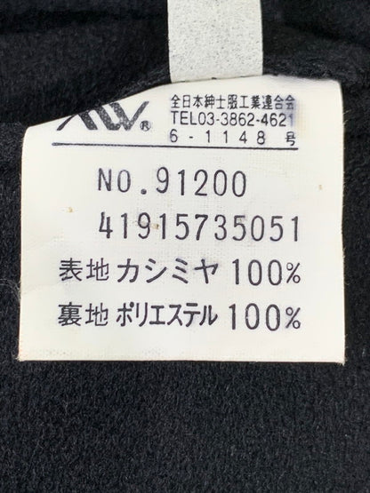 【中古品】【メンズ】 USED CASHMERE COAT カシミアコート アウター ロングコート 146-251122-AS-8-min サイズ：L カラー：ブラック 万代Net店