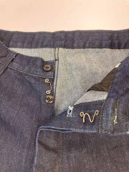 【中古品】【メンズ】 USED ユーズド 猫目ボタン DENIM PANT デニムパンツ ボトムス 157-260104-zi-40-min サイズ：30 カラー：インディゴ 万代Net店