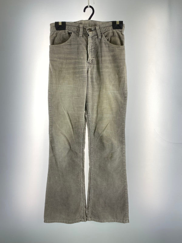 【現状渡し品】【メンズ】 Levi's リーバイス 刻印3 42TALON 70S 646 CORDUROY PANT 1970年代 コーデュロイパンツ メンズ ボトムス 157-260410-KS-25-min カラー：グレー 万代Net店