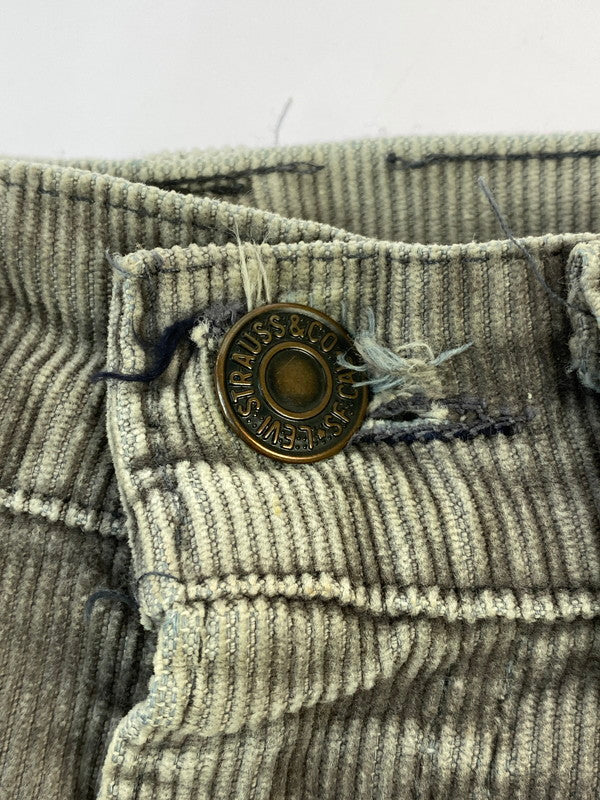 【現状渡し品】【メンズ】 Levi's リーバイス 刻印3 42TALON 70S 646 CORDUROY PANT 1970年代 コーデュロイパンツ メンズ ボトムス 157-260410-KS-25-min カラー：グレー 万代Net店