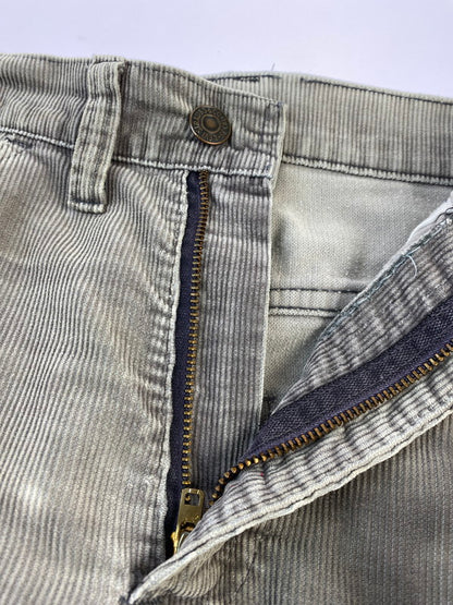 【現状渡し品】【メンズ】 Levi's リーバイス 刻印3 42TALON 70S 646 CORDUROY PANT 1970年代 コーデュロイパンツ メンズ ボトムス 157-260410-KS-25-min カラー：グレー 万代Net店