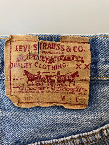 【現状渡し品】【メンズ】 Levi's リーバイス 90S 501XX DENIM PANT ヴィンテージ デニム パンツ 90年代 ジーンズ ジーパン メンズ ボトムス 157-251121-em-27-min サイズ：W31×L34 カラー：インディゴブルー 万代Net店