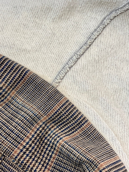 【現状渡し品】【メンズ】 FINAL HOME ファイナルホーム 06AW HYBRID HOODED BLAZER ハイブリッド フーディー ブレザー メンズ アウター 140-251024-em-22-min サイズ：F カラー：ブラウン系（チェック柄） 万代Net店