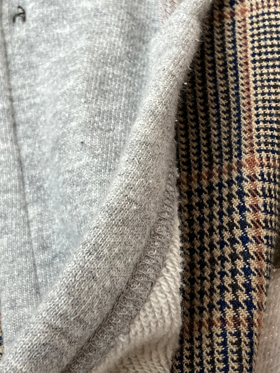 【現状渡し品】【メンズ】 FINAL HOME ファイナルホーム 06AW HYBRID HOODED BLAZER ハイブリッド フーディー ブレザー メンズ アウター 140-251024-em-22-min サイズ：F カラー：ブラウン系（チェック柄） 万代Net店