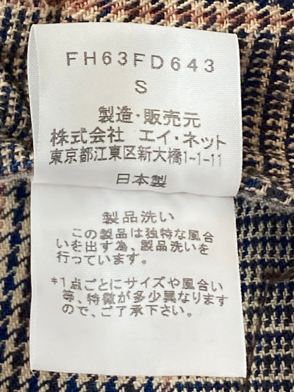 【現状渡し品】【メンズ】 FINAL HOME ファイナルホーム 06AW HYBRID HOODED BLAZER ハイブリッド フーディー ブレザー メンズ アウター 140-251024-em-22-min サイズ：F カラー：ブラウン系（チェック柄） 万代Net店