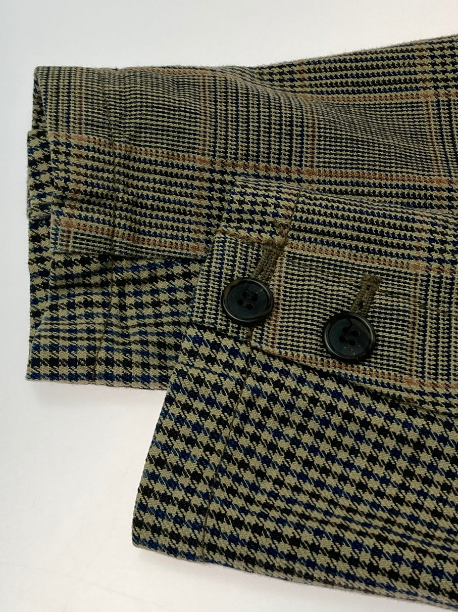 【現状渡し品】【メンズ】 FINAL HOME ファイナルホーム 06AW HYBRID HOODED BLAZER ハイブリッド フーディー ブレザー メンズ アウター 140-251024-em-22-min サイズ：F カラー：ブラウン系（チェック柄） 万代Net店