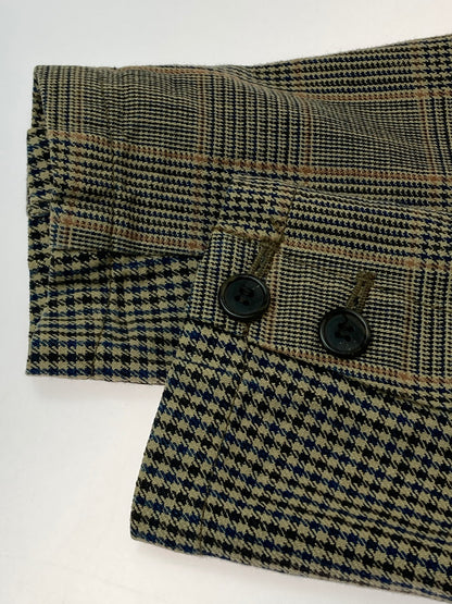 【現状渡し品】【メンズ】 FINAL HOME ファイナルホーム 06AW HYBRID HOODED BLAZER ハイブリッド フーディー ブレザー メンズ アウター 140-251024-em-22-min サイズ：F カラー：ブラウン系（チェック柄） 万代Net店