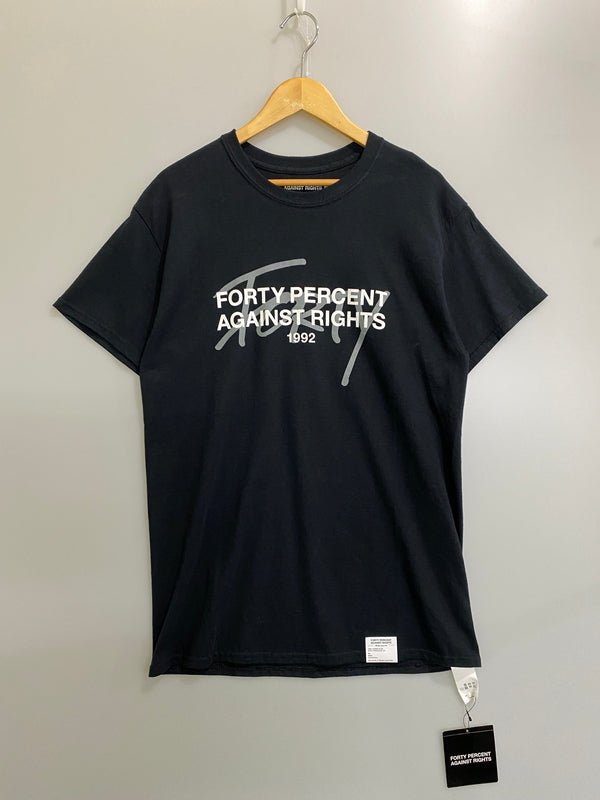 【中古美品】【メンズ】 FPAR フォーティー パーセント アゲインスト ライツ 22SS PHASE SS TEE 221NTFP-STM12 フェーズ ショートスリーブ Tシャツ 半袖Tシャツ トップス 142-260623-yn-07-min サイズ：S カラー：ブラック 万代Net店