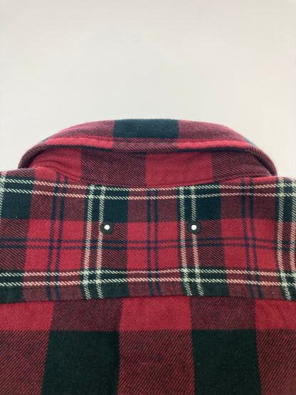 【中古品】【メンズ】 SOPHNET. ソフネット SOPH-178153 17AW TIMBERLAND FLANNEL CHECK PANEL SIDE ZIP SHIRT サイドジップシャツ トップス 142-251112-ks-52-min サイズ：M カラー：レッド系 万代Net店