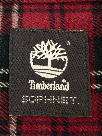 【中古品】【メンズ】 SOPHNET. ソフネット SOPH-178153 17AW TIMBERLAND FLANNEL CHECK PANEL SIDE ZIP SHIRT サイドジップシャツ トップス 142-251112-ks-52-min サイズ：M カラー：レッド系 万代Net店