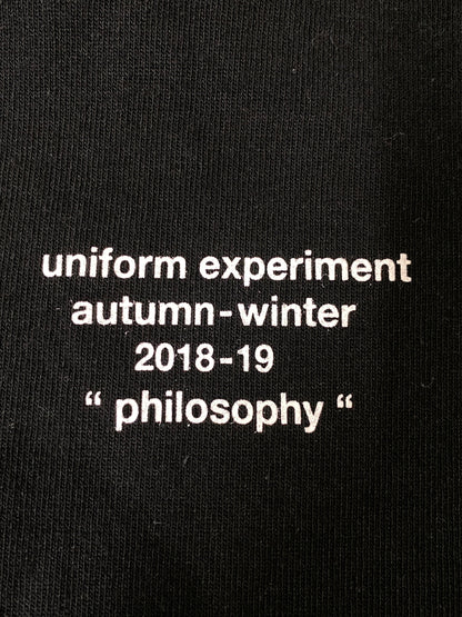【中古品】【メンズ】 UNIFORM EXPERIMENT ユニフォームエクスペリメント 18AW BOTH SIDE CREW NECK LONG SLEEVE TEE UE-189070 メンズ 丸襟 長袖 142-260630-hu-25-min サイズ：2 カラー：ブラック 万代Net店