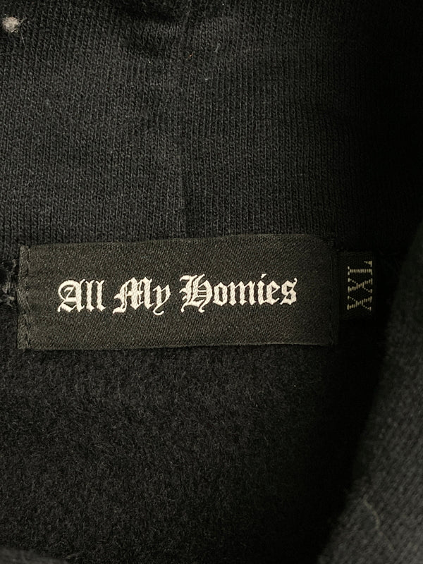 【中古品】【メンズ】 ALL MY HOMIES PULLOVER HOODIE オールマイホーミーズ プルオーバーフーディー パーカー トップス 142-251224-yn-04-min サイズ：XXL カラー：ブラック 万代Net店