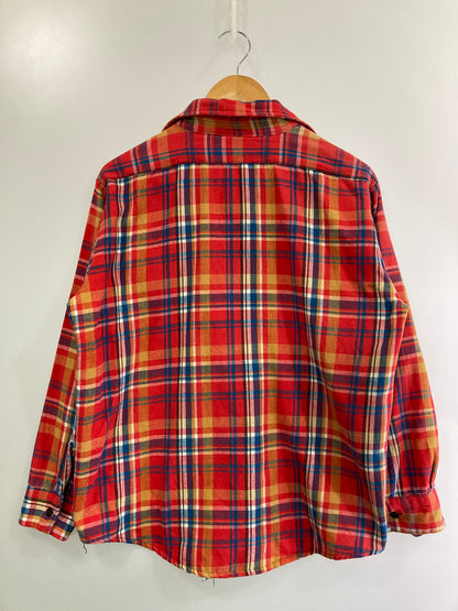 【中古品】【メンズ】 KING KOLE キングコール 60S フランネル チェックシャツ 60年代 メンズ ヴィンテージ トップス 長袖 ネルシャツ 146-251024-em-25-min カラー：レッド系（チェック柄） 万代Net店