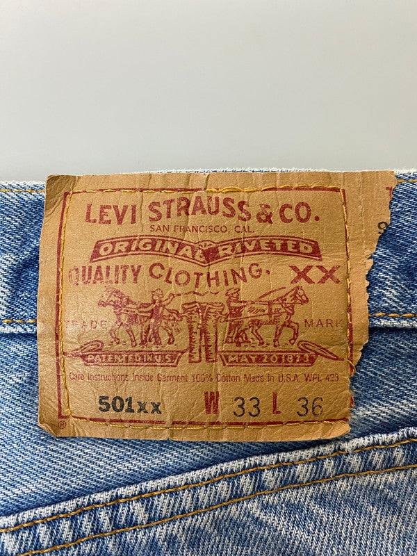 【現状渡し品】【メンズ】 Levi's リーバイス 90S 501xx ボタン裏刻印653 USA製 DENIM PANTS 90年代 デニム パンツ アメリカ製 メンズ ボトムス ジーンズ ジーパン 157-251109-em-36-min サイズ：Ｗ33 L36 カラー：インディゴブルー 万代Net店