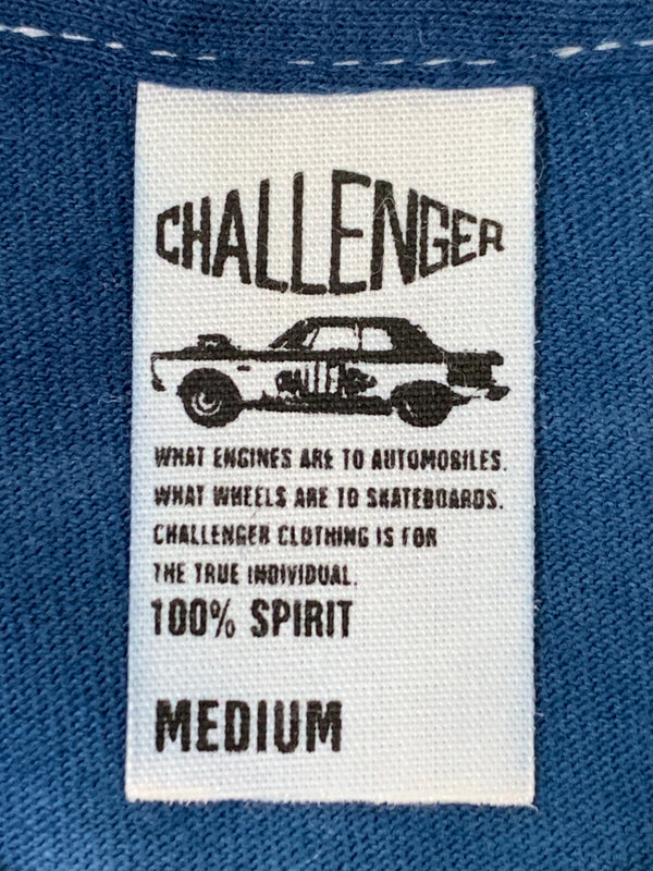 【中古品】【メンズ】 CHALLENGER チャレンジャー THUNDER ROSE S S TEE 半袖Tシャツ ショートスリーブ 142-260718-AS-24-min サイズ：M カラー：ブルー 万代Net店