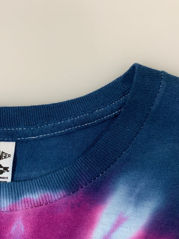【中古品】【メンズ】 CHALLENGER チャレンジャー THUNDER ROSE S S TEE 半袖Tシャツ ショートスリーブ 142-260718-AS-24-min サイズ：M カラー：ブルー 万代Net店