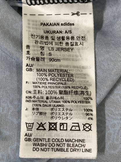 【中古品】【メンズ】 ADIDAS アディダス ORIGINALS RETRO SPORTS CRICKET－INSPIRED LONG S 長袖 ソングスリーブ ジャージ 148-260812-hu-20-min カラー：ブラック/ブルー 万代Net店