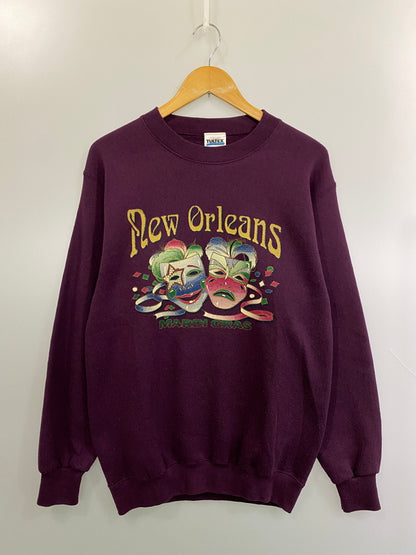 【中古品】【メンズ】 TULTEX タルテックス MARDI GRAS TWO FACE SWEAT スウェットシャツ トレーナー トップス 146-260715-yn-21-min サイズ：S カラー：パープル 万代Net店
