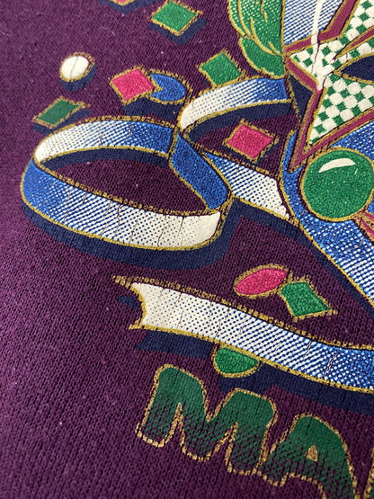 【中古品】【メンズ】 TULTEX タルテックス MARDI GRAS TWO FACE SWEAT スウェットシャツ トレーナー トップス 146-260715-yn-21-min サイズ：S カラー：パープル 万代Net店
