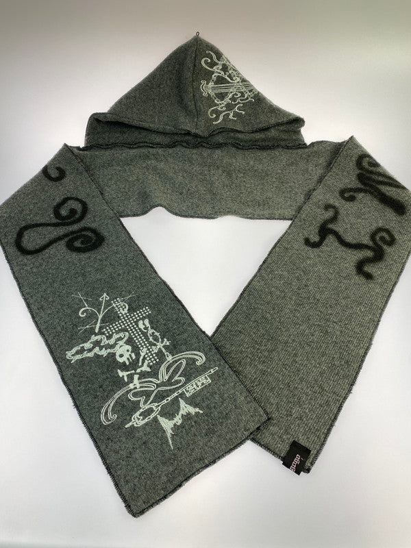 【中古品】【メンズ/レディース】 HIMAGOGO 暇午後 ヒマゴゴ フードスカーフ フード付き ファッション 小物 メンズ レディース 185-251024-em-01-min カラー：グレー 万代Net店