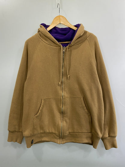 【中古品】【メンズ】 GYM MASTER ジム マスター REVERSIBLE HOODIE リバーシブル フーディ パーカー ジップアップ 144-260922-hu-35-min サイズ：表記なしのため不明 カラー：ベージュ系/パープル 万代Net店