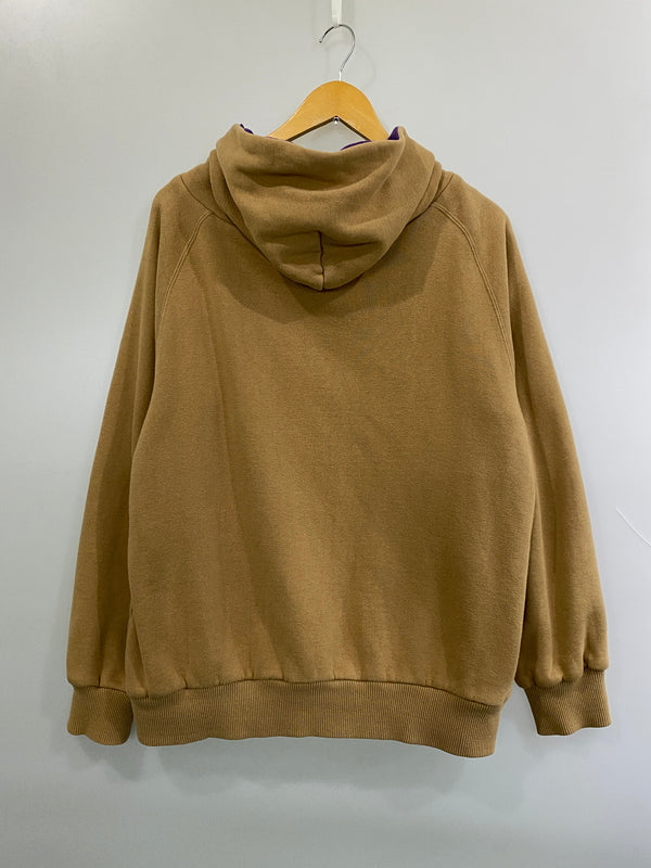【中古品】【メンズ】 GYM MASTER ジム マスター REVERSIBLE HOODIE リバーシブル フーディ パーカー ジップアップ 144-260922-hu-35-min サイズ：表記なしのため不明 カラー：ベージュ系/パープル 万代Net店