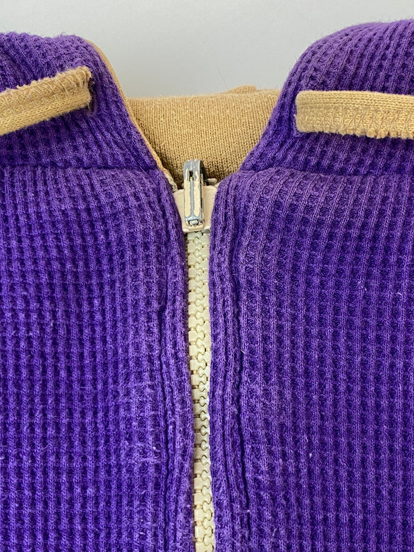 【中古品】【メンズ】 GYM MASTER ジム マスター REVERSIBLE HOODIE リバーシブル フーディ パーカー ジップアップ 144-260922-hu-35-min サイズ：表記なしのため不明 カラー：ベージュ系/パープル 万代Net店