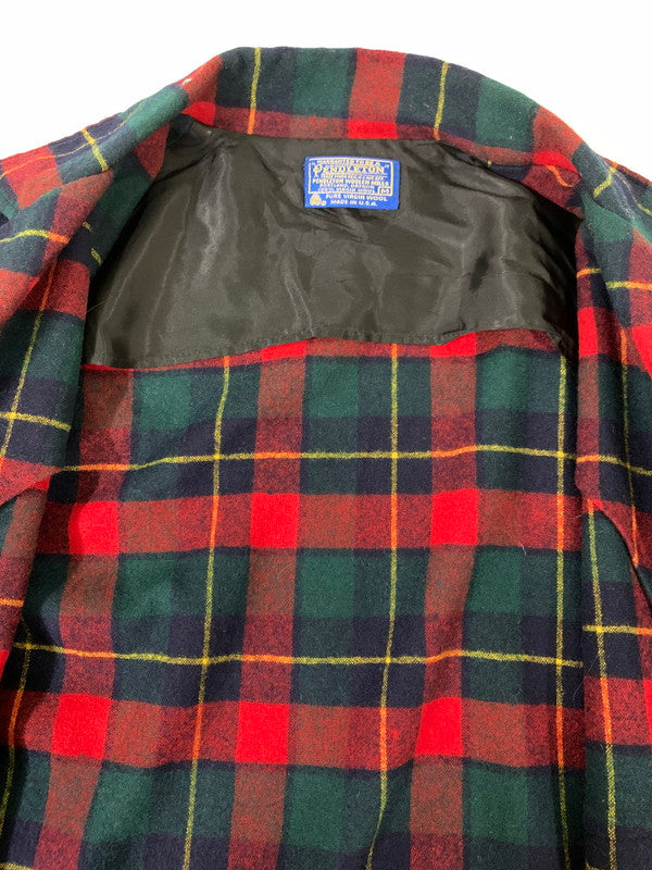 【中古品】【メンズ】 PENDLETON ペンドルトン 70's WOOL CHECK TAILORED JACKET VINTAGE 70年代 ウール チェック テーラードジャケット トップス ヴィンテージ 146-251030-kk-23-min サイズ：M カラー：マルチカラー 万代Net店