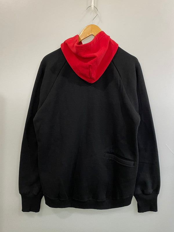 【中古品】【メンズ】 ALPHA INDUSTRIES × NARIFURI アルファ インダストリーズ ナリフリ LS ZIP UP　PARKA ロングスリーブ ジップアップ パーカー TC1488 メンズ トップス フーディ 145-260704-hu-54-min サイズ：M カラー：ブラック/レッド 万代Net店