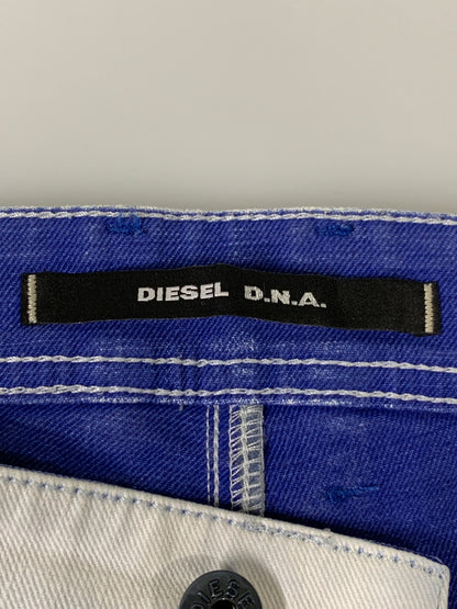 【中古品】【メンズ】 DIESEL ディーゼル DNA TEPPHER ディーエヌエー テファー 003V6 STRETCH PANTS BLUE WHITE ストレッチ パンツ ブルー ホワイト メンズ ボトムス 152-260704-hu-14-min サイズ：W29 L30 カラー：ホワイト/ブルー 万代Net店