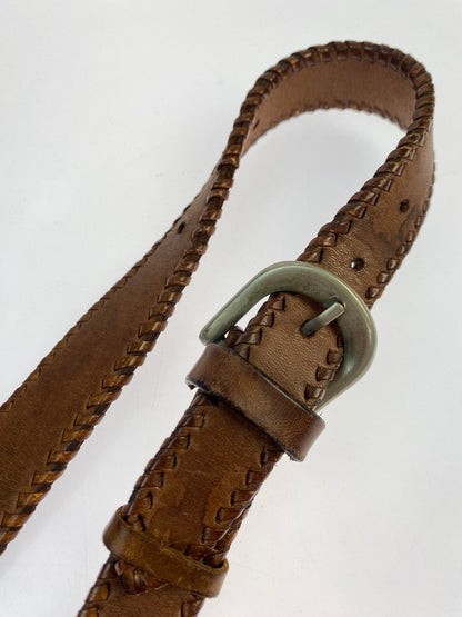 【現状渡し品】【メンズ/レディース】 SAAD サード ARABESQUE BUTTON LEATHER SHOULDER BAG レザーショルダーバッグ 188-251026-ks-30-min カラー：ブラウン 万代Net店