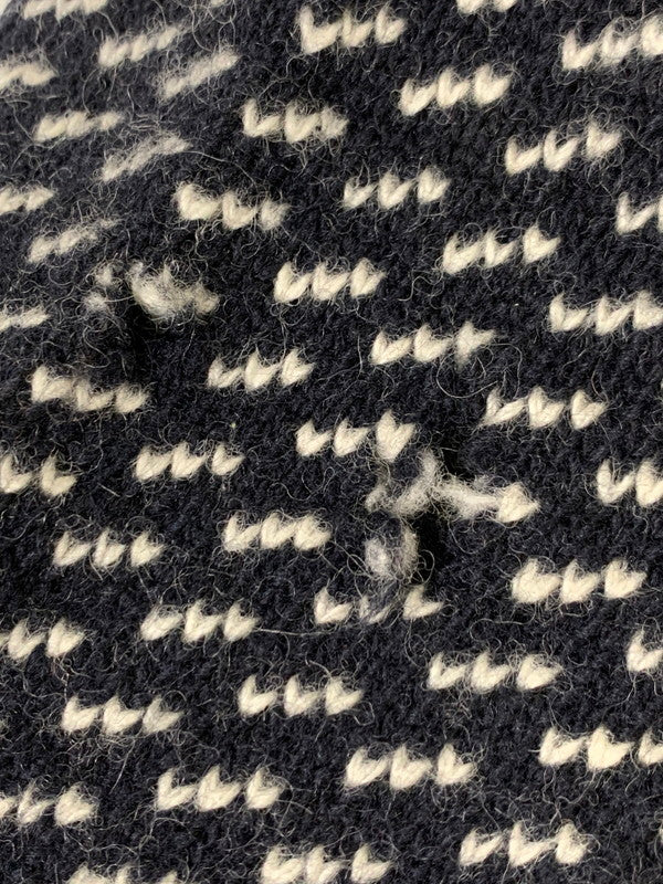 【中古品】【メンズ】 L.L.Bean エルエルビーン 00S BIRDS EYE WOOL KNIT 2000年代 バーズアイニット柄 ノルウェー製 ウール ニット セーター メンズ トップス 144-251023-em-18-min カラー：ネイビー系 万代Net店