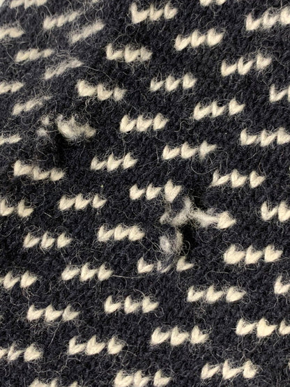 【中古品】【メンズ】 L.L.Bean エルエルビーン 00S BIRDS EYE WOOL KNIT 2000年代 バーズアイニット柄 ノルウェー製 ウール ニット セーター メンズ トップス 144-251023-em-18-min カラー：ネイビー系 万代Net店