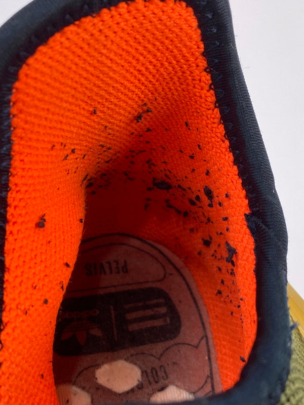 【中古品】【メンズ】 adidas アディダス × PHARRELL WILLIAMS ファレル・ウィリアムス 別注 コラボ HU NMD スニーカー 靴 161-251021-kk-57-min カラー：OLIVE/ORANGE 万代Net店