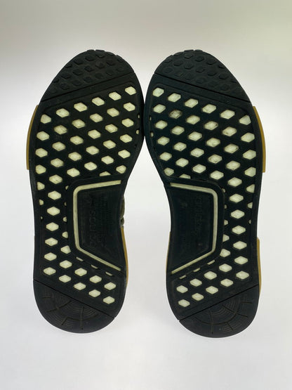 【中古品】【メンズ】 adidas アディダス × PHARRELL WILLIAMS ファレル・ウィリアムス 別注 コラボ HU NMD スニーカー 靴 161-251021-kk-57-min カラー：OLIVE/ORANGE 万代Net店