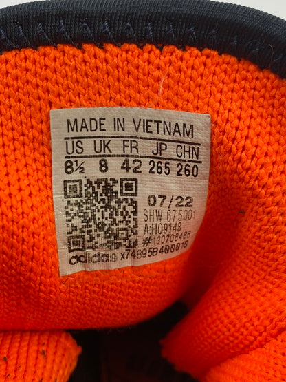 【中古品】【メンズ】 adidas アディダス × PHARRELL WILLIAMS ファレル・ウィリアムス 別注 コラボ HU NMD スニーカー 靴 161-251021-kk-57-min カラー：OLIVE/ORANGE 万代Net店