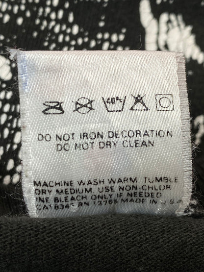 【現状渡し品】【メンズ】 FRUITS OF THE LOOM フルーツオブザルーム 90S BONE GRAPHIC TEE 90年代 ボーン グラフィック Ｔシャツ プリント 半袖 メンズ トップス ヴィンテージ 146-251023-em-05-min サイズ：L カラー：ブラック 万代Net店