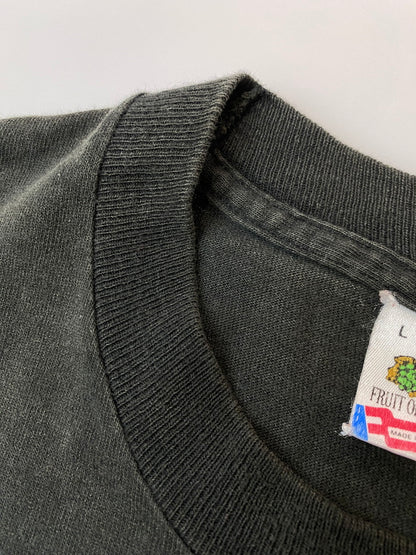 【現状渡し品】【メンズ】 FRUITS OF THE LOOM フルーツオブザルーム 90S BONE GRAPHIC TEE 90年代 ボーン グラフィック Ｔシャツ プリント 半袖 メンズ トップス ヴィンテージ 146-251023-em-05-min サイズ：L カラー：ブラック 万代Net店