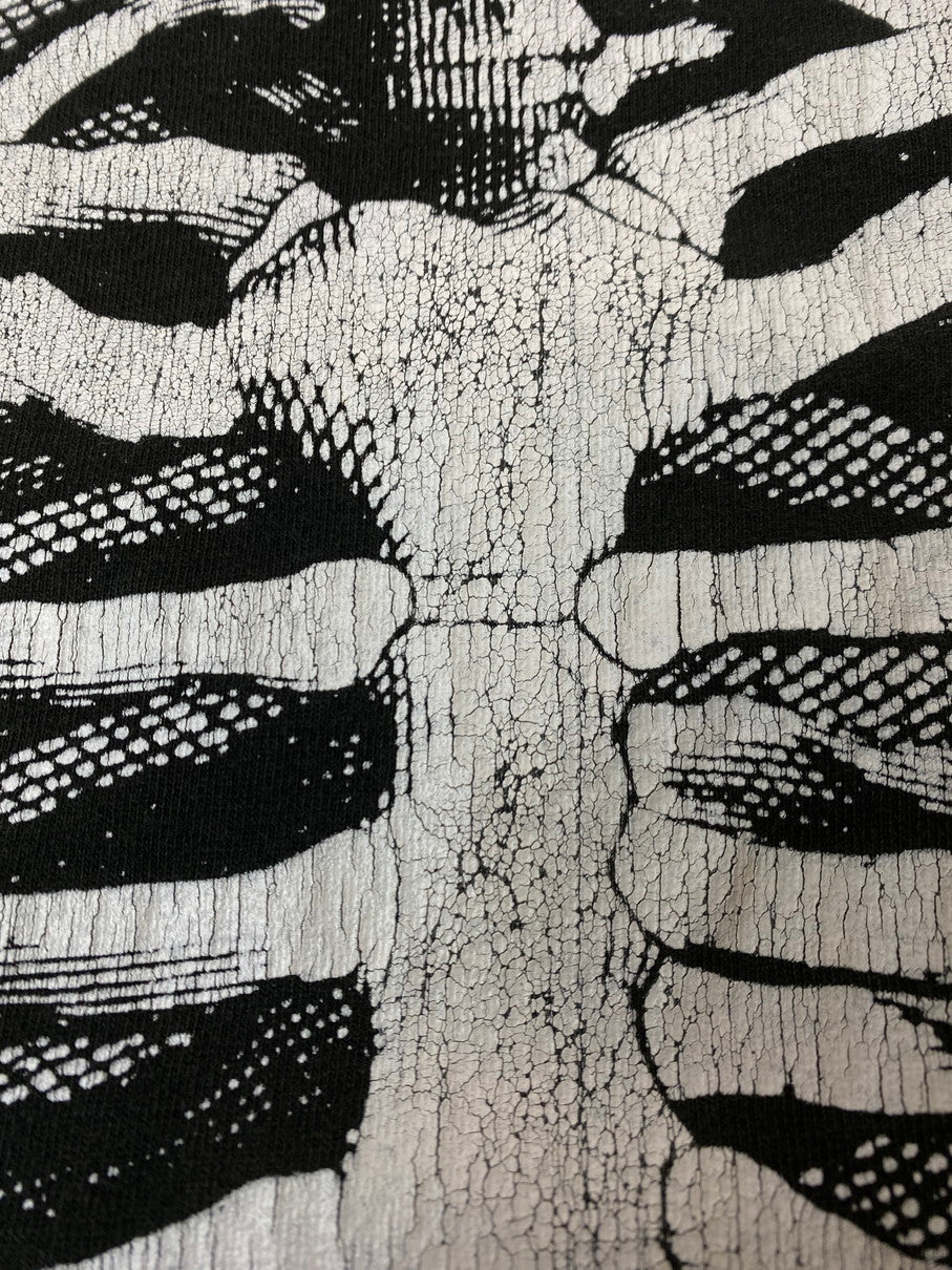 【現状渡し品】【メンズ】 FRUITS OF THE LOOM フルーツオブザルーム 90S BONE GRAPHIC TEE 90年代 ボーン グラフィック Ｔシャツ プリント 半袖 メンズ トップス ヴィンテージ 146-251023-em-05-min サイズ：L カラー：ブラック 万代Net店