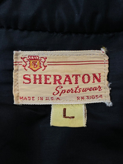 【中古品】【メンズ】 SHERATON SPORTSWEAR シェラトン・スポーツウェア 60'S CPO WOOL SHIRT ヴィンテージ ウール シャツ 60年代 メンズ アウター 146-251024-em-49-min サイズ：L カラー：ブラック 万代Net店
