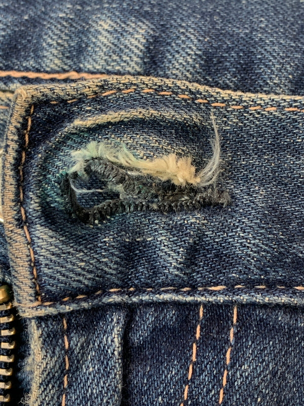 【現状渡し品】【メンズ】 FOB FACTORY エフオービーファクトリー DENIM PANTS デニムパンツ ボトムス 156-260706-yn-04-min サイズ：W30 L32 カラー：インディゴ 万代Net店